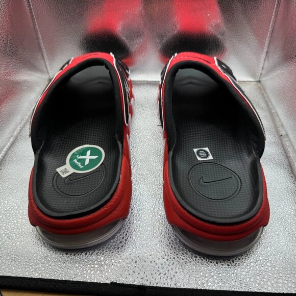Size 15 Nike‎ Air More Uptempo University Red Black Slip On Slide FJ6035-600 main image 10